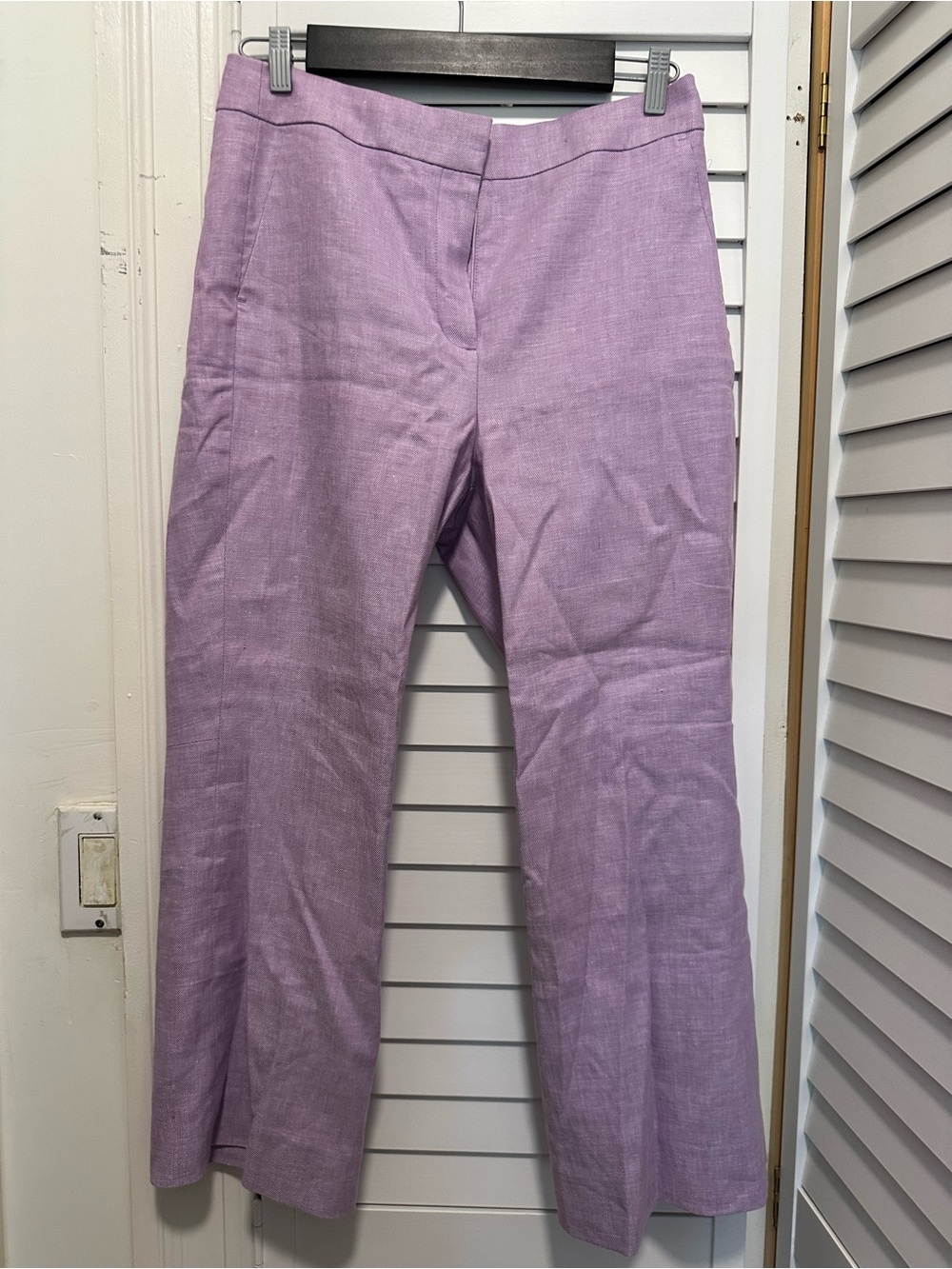 J. Crew Lavender Straight-Leg Pants